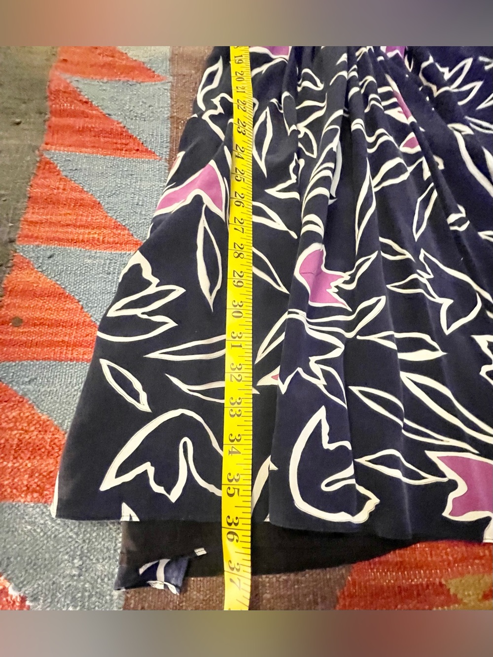 Nina Ricci Silk Wrap Dress Size 2 in Blue - Picture 6 of 15
